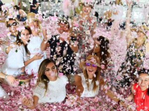 Bakan Ersoy'un Eşi, ünlü sanatçılarla gül bahçelerinde