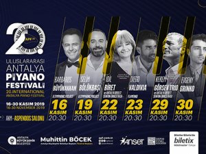 Uluslararası Antalya Piyano Festivali 16 Kasım'da başlıyor