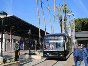 Antalya'da elektrikli otobüsler test sürüşüne başladı