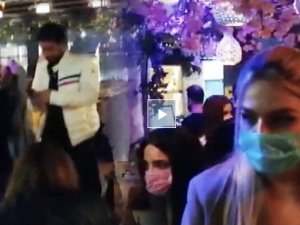 Beyoğlu'nda otelde parti yapan 100 kişiye koronavirüs baskını