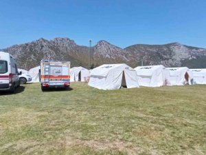 AFAD'dan Milas'ta yangınzedeler için çadır