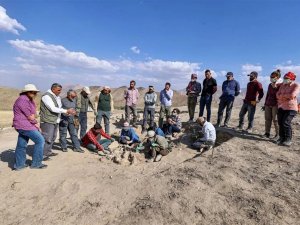 Köpeği, 4 atı, sığırı ve koyunuyla gömülmüş