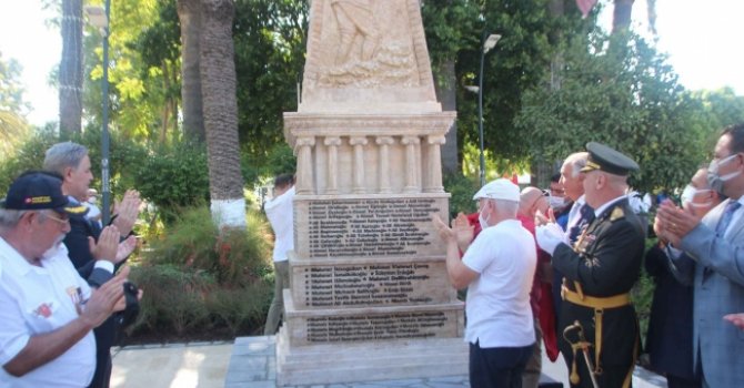 256 Bodrumlu şehidin isminin yer aldığı anıt törenle açıldı