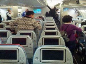 THY uçağından çıkanlar çalışanları şaşırttı