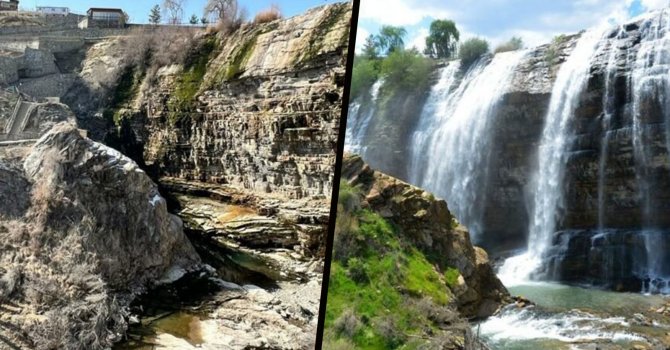 Valilik, kuruyan Tortum Şelalesi için harekete geçti