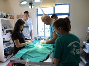 Makedonyalı öğrenciler, klinik çalışmasına katıldı