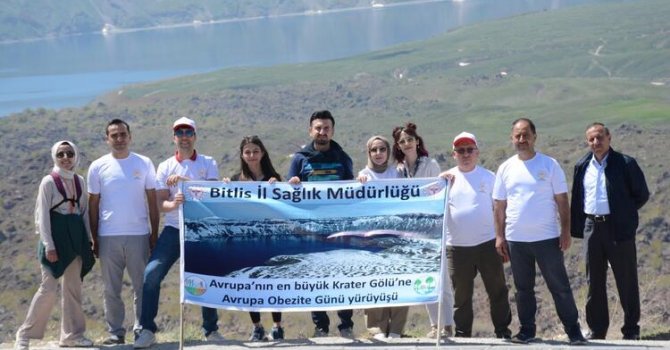 Nemrut Krater Gölü'nde 'Avrupa Obezite Günü' etkinliği