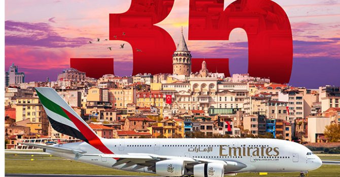 Emirates Türkiye’deki ilk uçuşunun 35. yılını kutluyor!