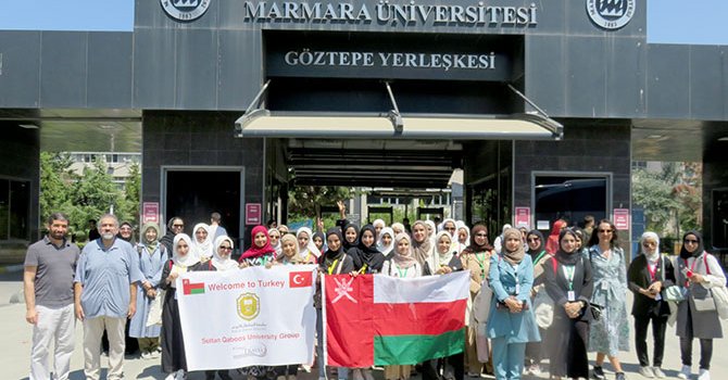 Ummanlı kız öğrenciler Marmara Üniversitesi’ni beğendi