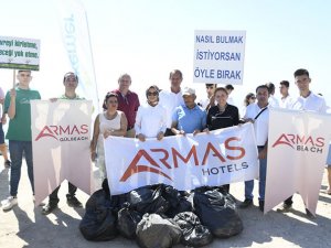 Kemer'de çevre temizliği yapıldı