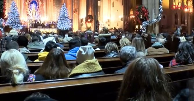 Saint Antuan Kilisesi’nde Noel Ayini yapıldı