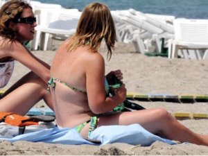 Bodrum'da kış ortasında deniz keyfi