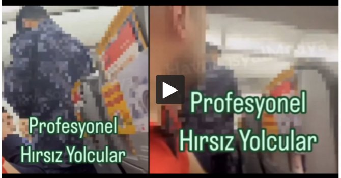 Pegasus uçağına profesyonel hırsız yolcular dadandı