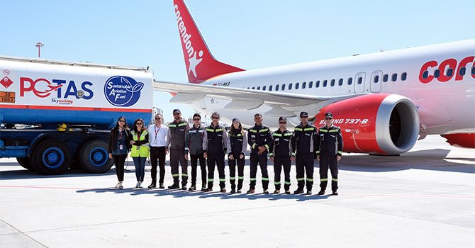 Corendon Airlines, SAF yakıt kullanımına başladı