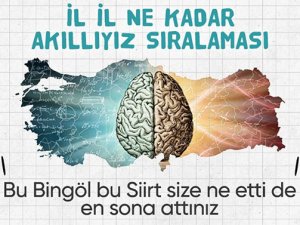 Türkiye'nin en zeki şehirleri belli oldu!