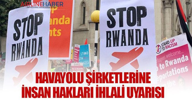 Havayolu şirketlerine insan hakları ihlali uyarısı