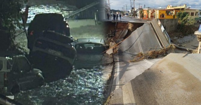 Rodos adasını sağanak yağış ve fırtına savaş alanına çevirdi