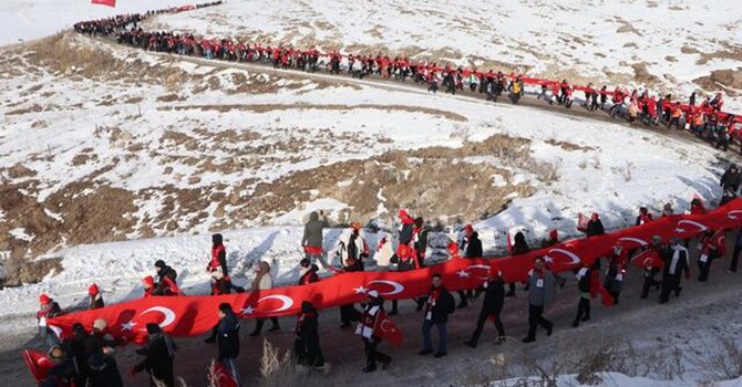 Sarıkamış'ta şehitlerimiz anıldı