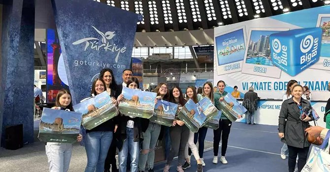 Sırbistan'daki turizm fuarında Türkiye standına ilgi