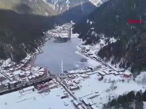 Uzungöl Karla Beyaza Büründü