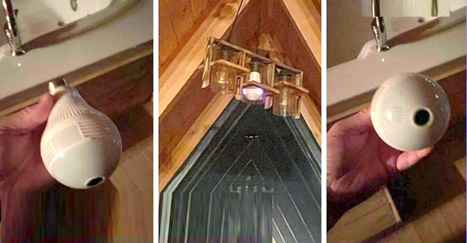 Bungalovdaki gizli kamerayla canlı yayın yaptılar