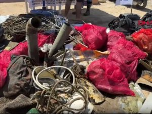 Myndos Antik Kenti sularından 2 ton çöp çıktı