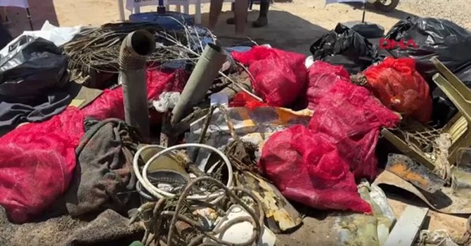 Myndos Antik Kenti sularından 2 ton çöp çıktı