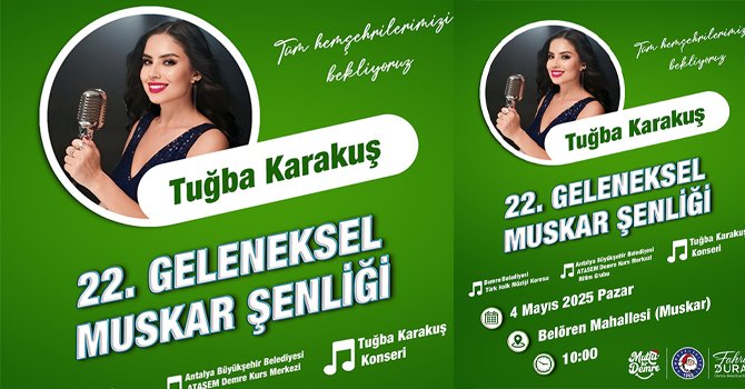 Demre 22 Geleneksel Muskar Şenliği yapılıyor