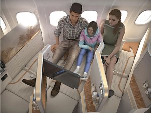 Uçaklarda yeni dönem: Yan oturarak uçuş başlıyor