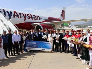 FlyArsytan, Gazipaşa-Alanya'ya ilk uçuşunu yaptı