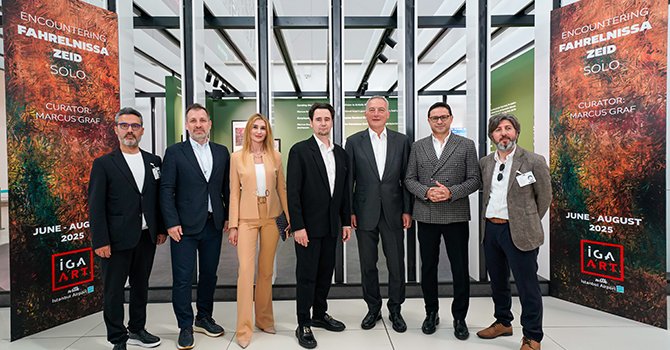 İGA İstanbul Havalimanı 'Fahrelnissa Zeid' ile dünyayla buluşuyor