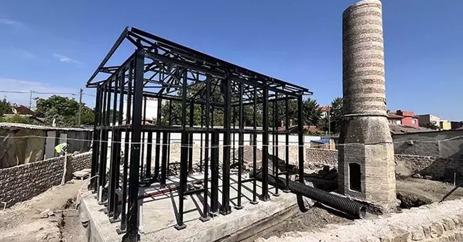 Edirne'de tek minaresi kalan tarihi mescit yıl sonu açılıyor