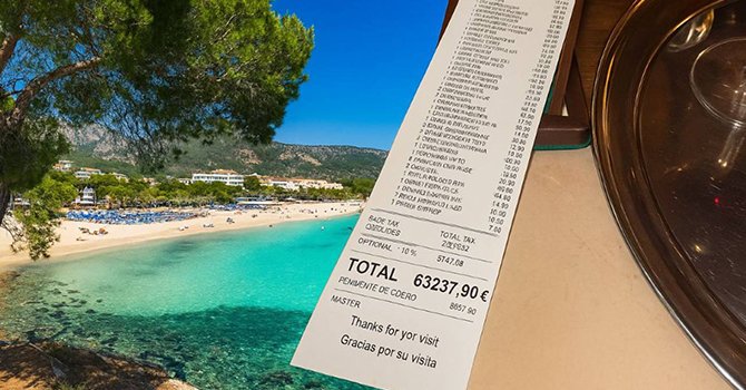 Restoran fiyatıyla tartışılan Mallorca’da 63 bin euroluk adisyon