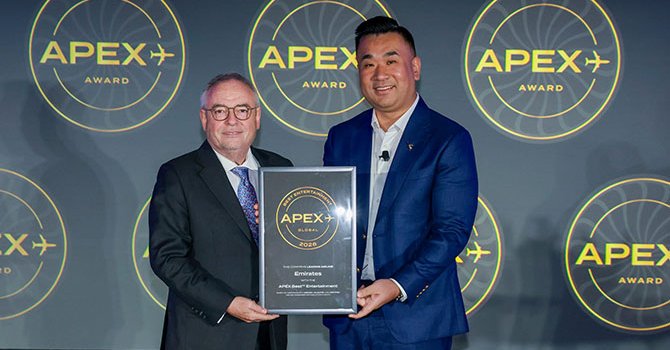 Emirates, 2026 APEX Ödülleri'nde 2 global ödül aldı