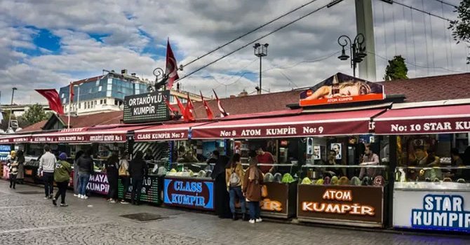 Ortaköy'de kumpir ve midye faciası