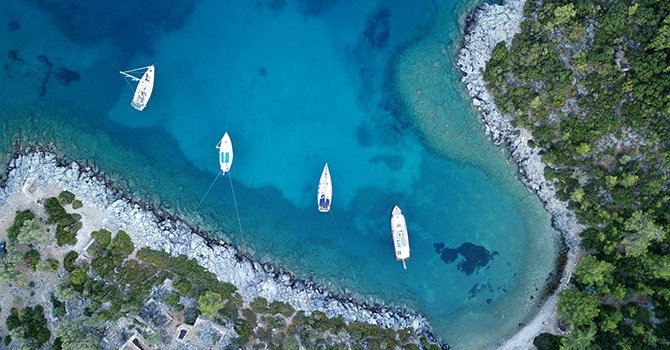 Bodrum'dan hareket eden mürettebatlı gulet turu