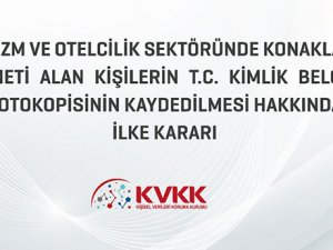 Turizm ve Otelcilik Sektöründe KVKK için ilke kararı