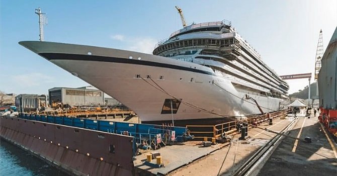 Viking Cruise ilk hidrojenle çalışan gemiyi suya indiriyor