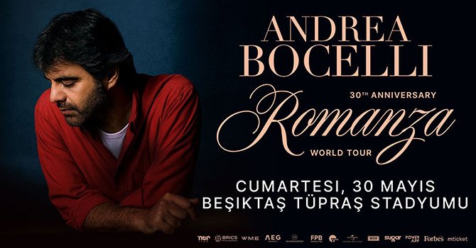 Andrea Bocelli’nin Romanza 30. Yıl için İstanbul'a geliyor