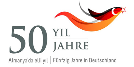 Almanya'ya göçün 50.yılı logosu