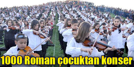 1000 Roman çocuktan konser