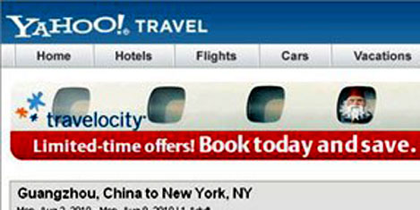 Expedia, Yahoo Travel ile ortak