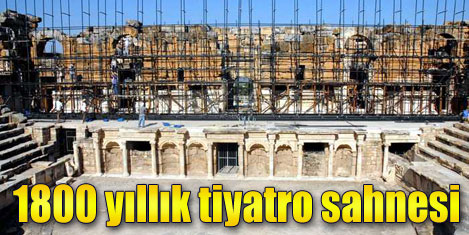 1800 yıllık Antik Tiyatro onarımda