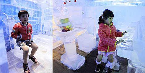 Güney Kore'de Buz Galerisine akın