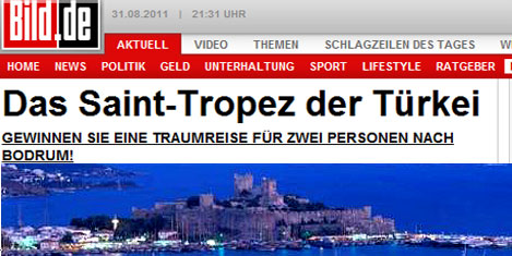 Bild gazetesi Bodrumu tanıttı