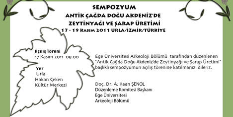 Antik çağda zeytinyağı paneli