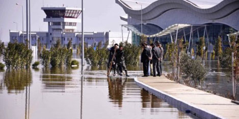Hatay Havaalanı göl oldu