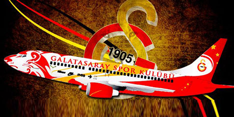 Galatasaray'a aslan gibi uçak!