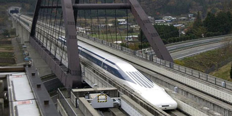 Japonlardan 500 Km'lik hızlı tren