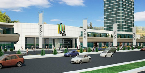 Kayseri'de AVM ve otel bir arada